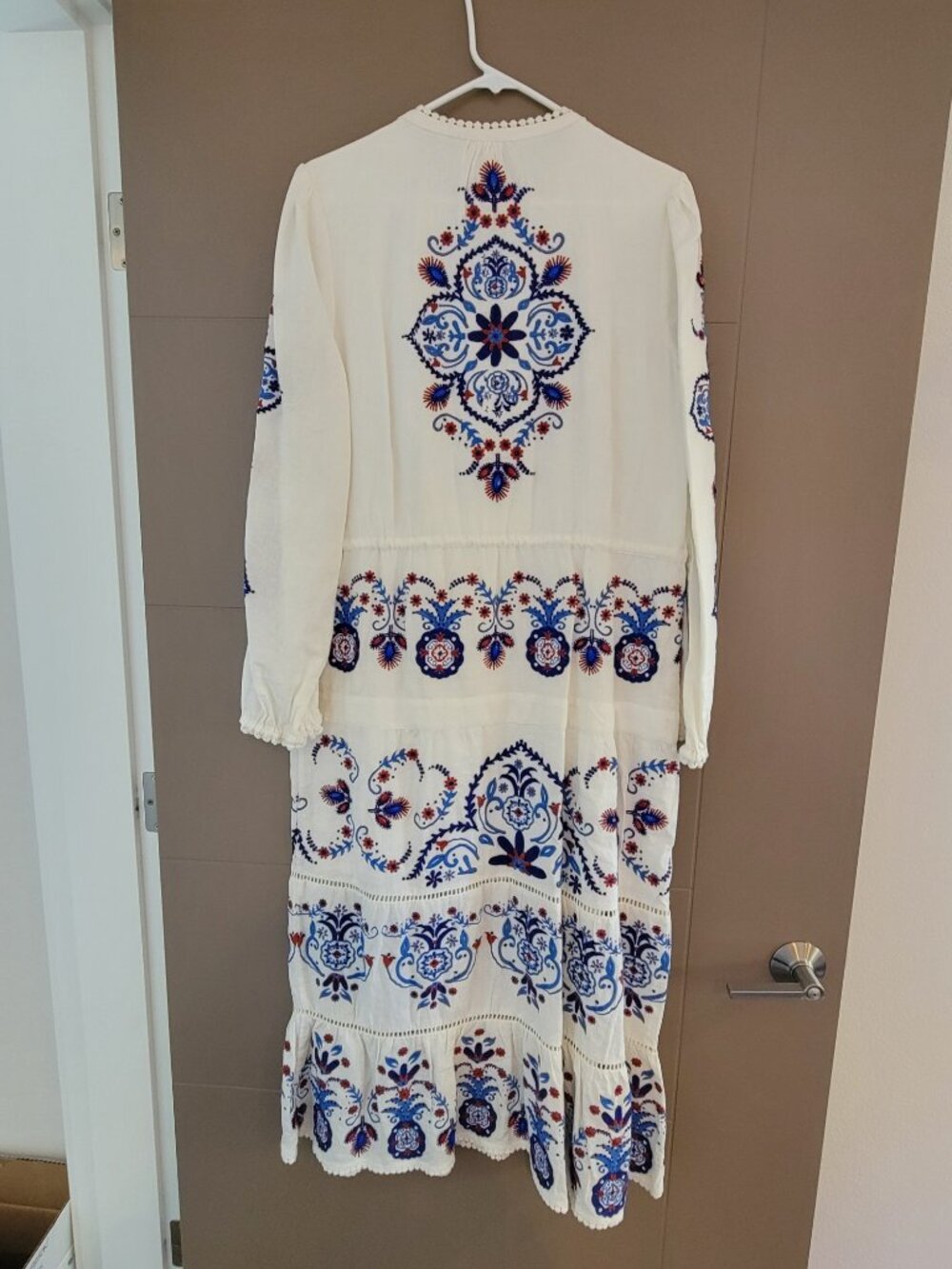 Farm Rio Blue Pineapple Tiered Maxi Dress - Picture 6 of 7